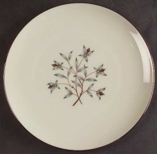 Lenox China Princess Luncheon Plate, Fine China Dinnerware   Gray & Tan Floral C