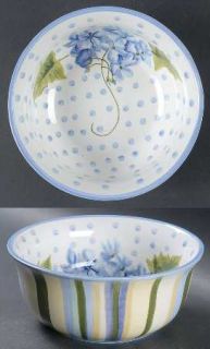 Waverly Blossom Hill Soup/Cereal Bowl, Fine China Dinnerware   Flowers,Stripes,D