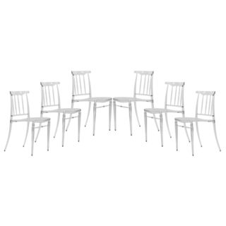 Norco Clear Transparent Plastic Dining Chair (set Of 6)