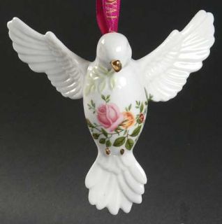 Royal Albert Old Country Roses Dove of Peace Ornament, Fine China Dinnerware   M