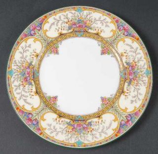 Wedgwood St. Austell Luncheon Plate, Fine China Dinnerware   Multicolor Fruit&Fl
