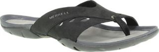 Womens Merrell Flutter Wrap   Black Thong Sandals