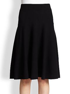 Donna Karan Fit And Flare Skirt   Black