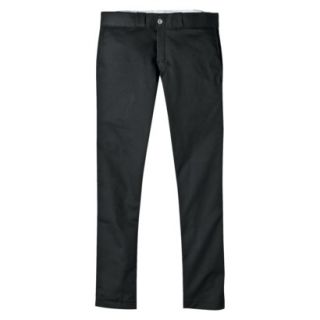 Dickies Mens Skinny Straight Fit Work Pants   Black 28x30