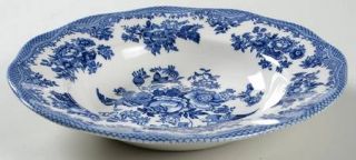 Wedgwood Asiatic Pheasant Blue Rim Soup Bowl, Fine China Dinnerware   Blue Birds