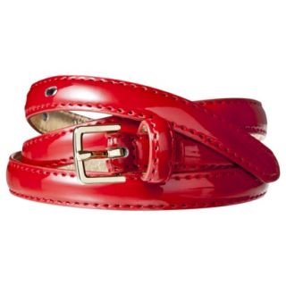 Merona Red Color Skinny Belt   L