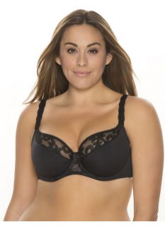 Lane Bryant Plus Size Embroidered French full coverage bra     Womens Size 44D,