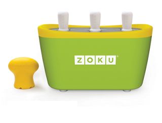 ZOKU Quick Pop Maker w/ 6 Sticks & 6 Drip Guards, Super Tool, Green