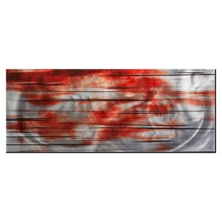 Belle Interlude Abstract Wall Art (MediumSubject AbstractMatte Clear/GlossMedium Acrylic Ink Application on MetalImage dimensions 19 inches high x 48 inches wide x 0.5 inch deep (overall)Outer dimensions 19 inches high x 48 inches wide x 0.5 inch dee