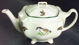Johnson Brothers Brookshire (Made In England/Earthenware) Teapot & Lid, Fine Chi