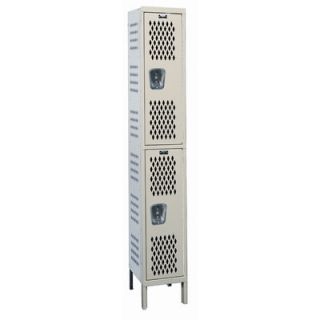 Hallowell Heavy Duty Ventilated Stock Lockers   Double Tier   1 Section (Asse