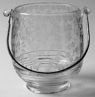 Cambridge Ye Olde Ivy Ice Bucket   Stem #3112, Etched