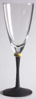 Daniel Hechter Dhc1yb Fluted Champagne   Yellow Ring On Black Satin Stem