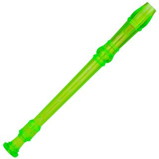 Ravel Transparent Green Recorder With Cleaning Rod And Bag (GreenType of instrument RecorderWeight 8 ouncesHandmadeImported )