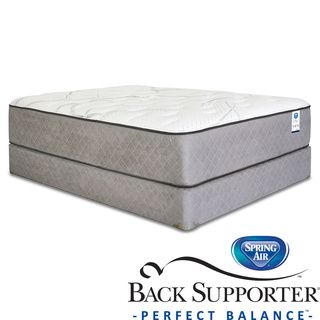 Spring Air Back Supporter Woodbury Plush Twin Xl size Mattress Set (Twin XLSet includes Mattress, foundationFirst Layer Quilted top has cashmere natural fiber blend, 3/4 soft foamSecond layer Soft latex foamThird layer Support foam on top of ergonomic