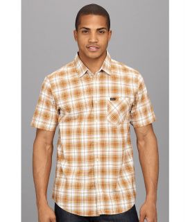 RVCA Gazi S/S Woven Shirt Mens Short Sleeve Button Up (Brown)