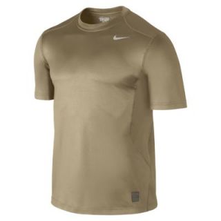 Nike Pro Combat Hypercool Fitted Mens Shirt   Grain