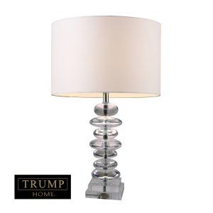 Dimond Lighting DMD D1512 Madison Trump Home Table Lamp with Pure White Shantung