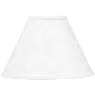 Sweet Jojo Designs White Diamond Jacquard Lamp Shade (WhiteMaterials Cotton jacquardDimensions 7 inches high x 10 inches bottom diameter x 4 inches top diameterThe digital images we display have the most accurate color possible. However, due to differen