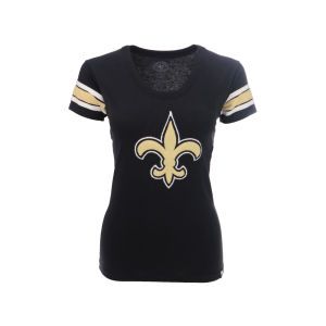 New Orleans Saints 47 Brand NFL Wmns Off Campus Scoop Neck T Shirt
