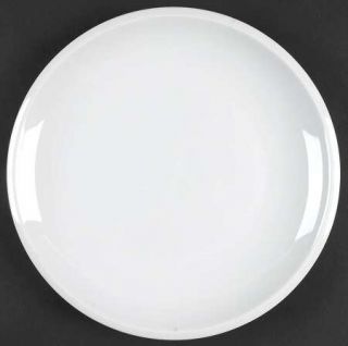 Tabletops Unlimited Ribbon Dinner Plate, Fine China Dinnerware   All White,Undec