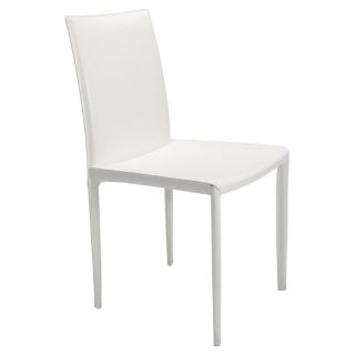 Aeon Furniture Aimee Leather Dining Chairs   Set of 4   White   982 DCS YH2