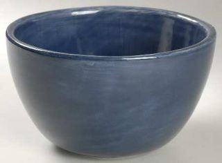 Pottery Barn Sausalito Cobalt Blue Coupe Cereal Bowl, Fine China Dinnerware   Al