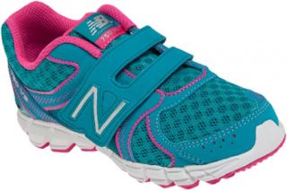 Childrens New Balance KG750v2   Blue/Pink Velcro Shoes