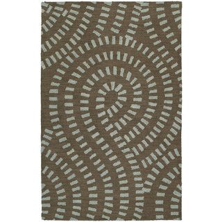 Hand tufted Zoe Blue Wool Rug (8 X 10)