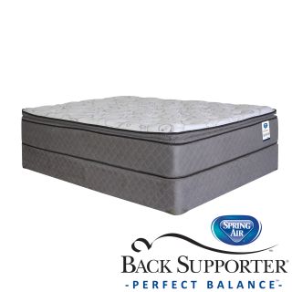 Spring Air Back Supporter Bardwell Pillow Top California King size Mattress Set (California kingSet includes Mattress, foundationFirst layer Quilted top has dacron fiber, 0.75 inch soft foamSecond layer 0.375 inch memory foamThird layer 2 inch support