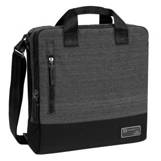 Ogio Covert 11 inch Laptop / Tablet Shoulder Bag (Black, heather greyWeight 1.6 poundsFront compartment designed to fit a range of netbooks or tablets with screens up to 11 inches in sizeProtective storage pockets include zipper guards to prevent screen 