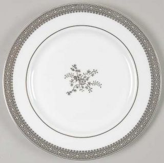 Wedgwood Vera Lace Platinum Tidbit Plate, Fine China Dinnerware   Vera Wang,Plat