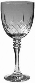 Unknown Crystal Unk231 Water Goblet   Clear, Cut