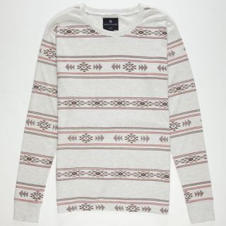 Tribal Print Mens Thermal Oatmeal In Sizes X Large, Large, Small, Me