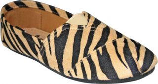 Womens Dawgs Exotic Kaymann Loafer   Black/Tan Safari Casual Shoes