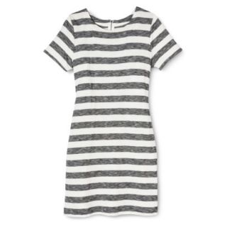 Merona Womens Knit T Shirt Dress   Oatmeal/Black   XXL