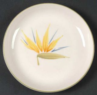 Winfield Bird Of Paradise Bread & Butter Plate, Fine China Dinnerware   Yellow &