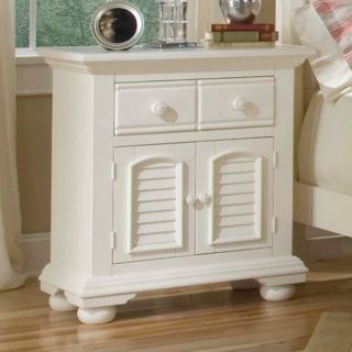 American Woodcrafters Cottage Traditions 1 Drawer Nightstand   Eggshell White  