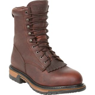 Rocky Waterproof Steel Toe EH Lacer Work Boot   Brown, Size 10 1/2 Wide, Model#