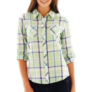 ARIZONA Plaid Shirt, Green/Purple