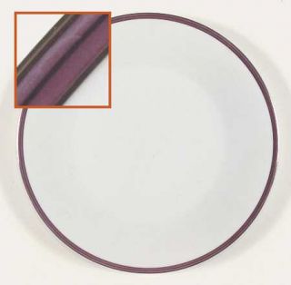 Noritake Royale Claret Dinner Plate, Fine China Dinnerware   Maroon & Gold Bands