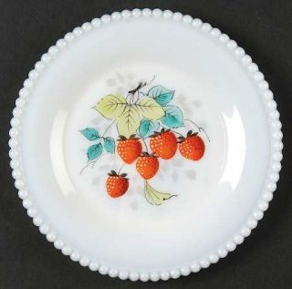 Westmoreland Beaded Edge Fruit Bread and Butter Plate   Line #22,Milk Glass Frui