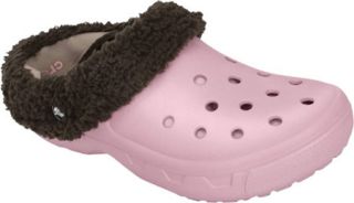Crocs Mammoth Core Full Collar   Petal Pink/Espresso Fleece Lined Shoes