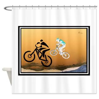  MOUNTAIN BIKE Shower Curtain  Use code FREECART at Checkout