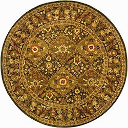 Handmade Tabriz Olive Wool Rug (4 X 6) (GreenPattern OrientalMeasures 0.625 inch thickTip We recommend the use of a non skid pad to keep the rug in place on smooth surfaces.All rug sizes are approximate. Due to the difference of monitor colors, some rug