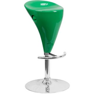 FlashFurniture Contemporary Plastic Adjustable Height Bar Stool CH TC3 81003 