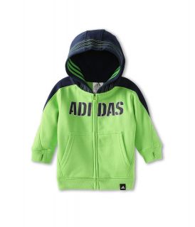 adidas Kids Power Hoodie Boys Sweatshirt (Green)