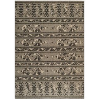 Safavieh Palazzo Black/ Beige Over dyed Chenille Rug (5 X 8)