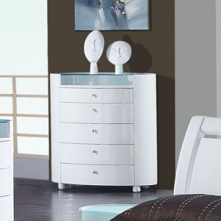 Global Furniture USA Emily 5 Drawer Chest EMILY CH / EMILY WH CH / EMILY W CH