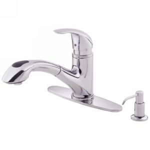 Danze D454612 Melrose  Single Handle Pull Out Spray Kitchen Faucet